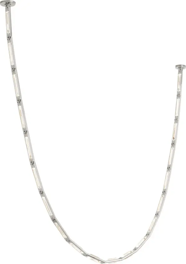 The Catena 103 is an oversized chandelier that commands attention in grand spaces. Its polished nickel finish and substantial 103-inch presence make it ideal for luxury residential and high-end commercial applications.