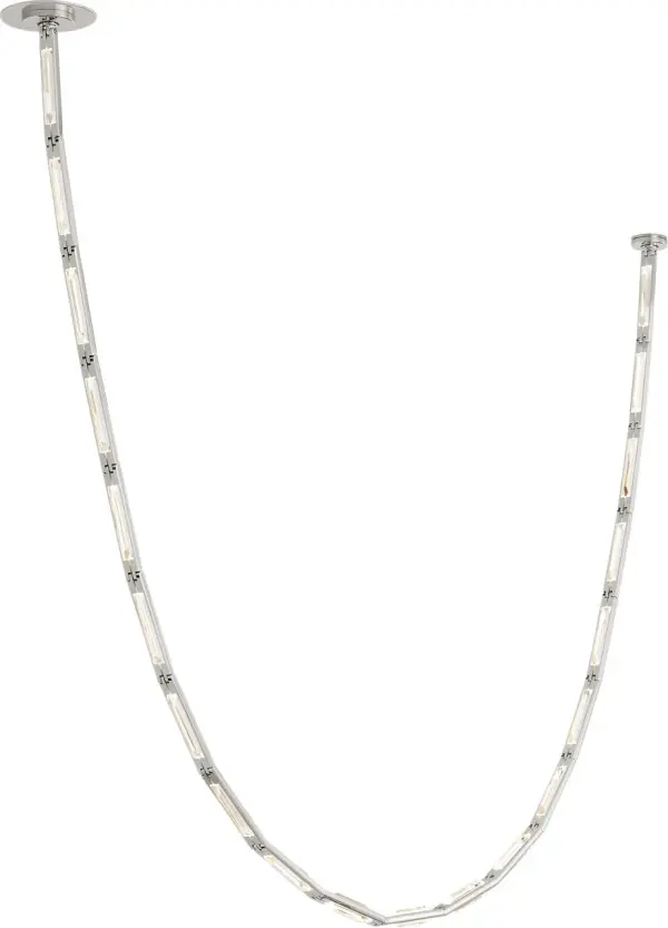 The Catena 103 is an oversized chandelier that commands attention in grand spaces. Its polished nickel finish and substantial 103-inch presence make it ideal for luxury residential and high-end commercial applications. - alternate view