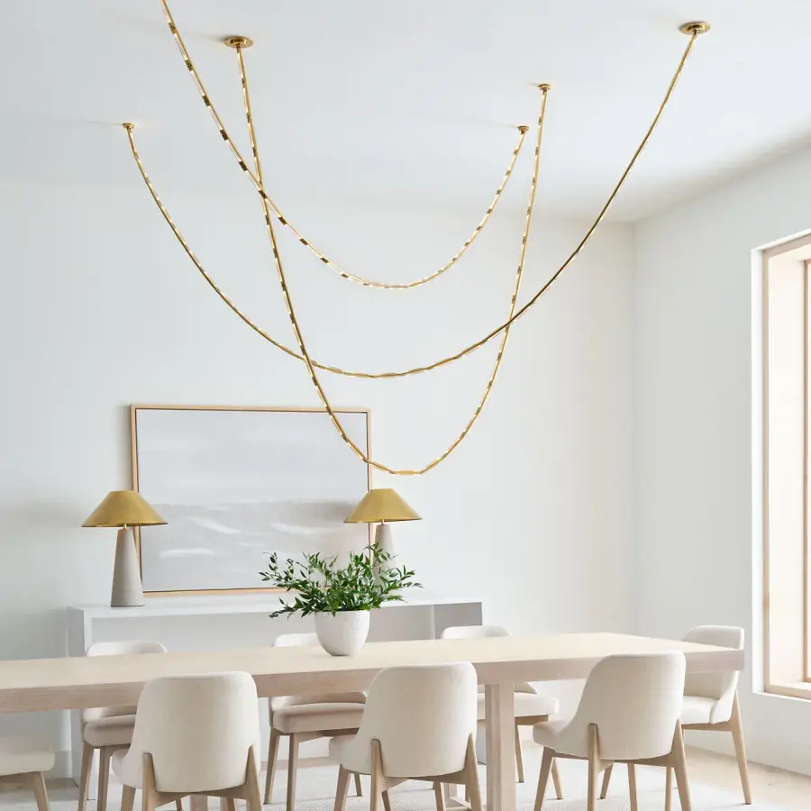 Catena 241 Chandelier in Hand-Rubbed Antique Brass - Image 3