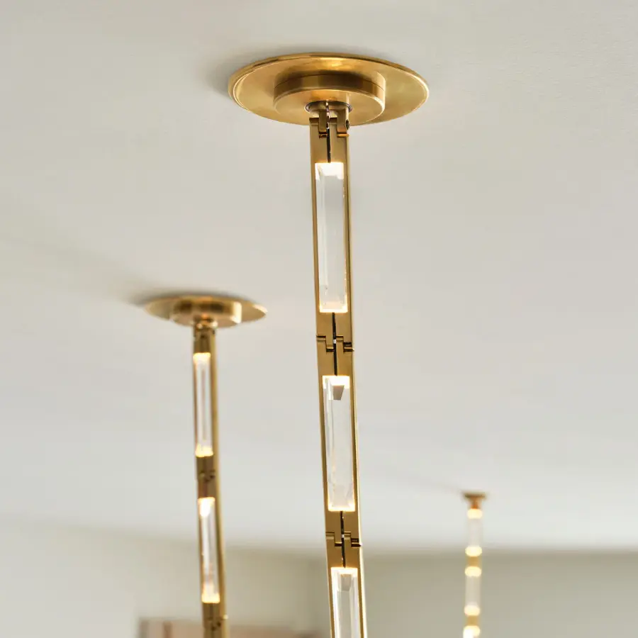 Catena 241 Chandelier in Hand-Rubbed Antique Brass - Image 4