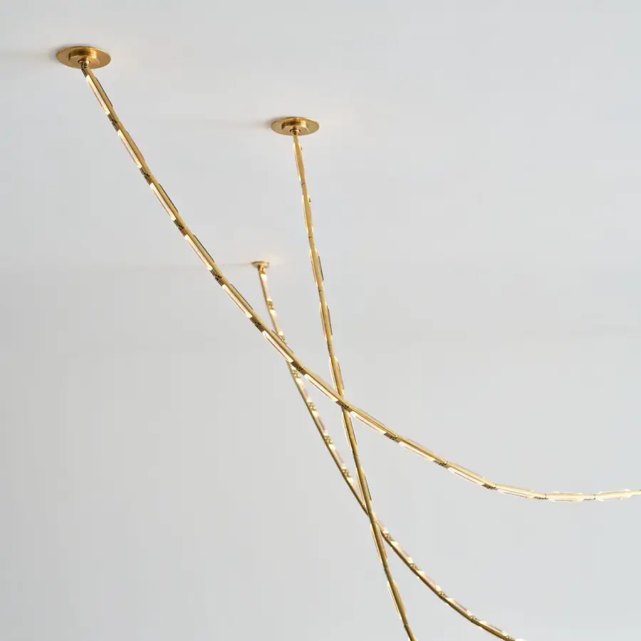 Catena 241 Chandelier in Hand-Rubbed Antique Brass - Image 6