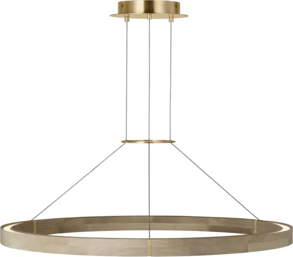 Ashok 37" Chandelier in Hand-Rubbed Antique Brass - Image 2