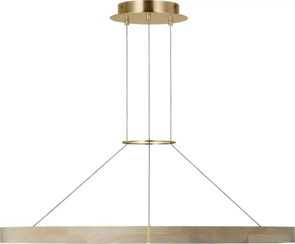 Ashok 37" Chandelier in Hand-Rubbed Antique Brass - Image 3