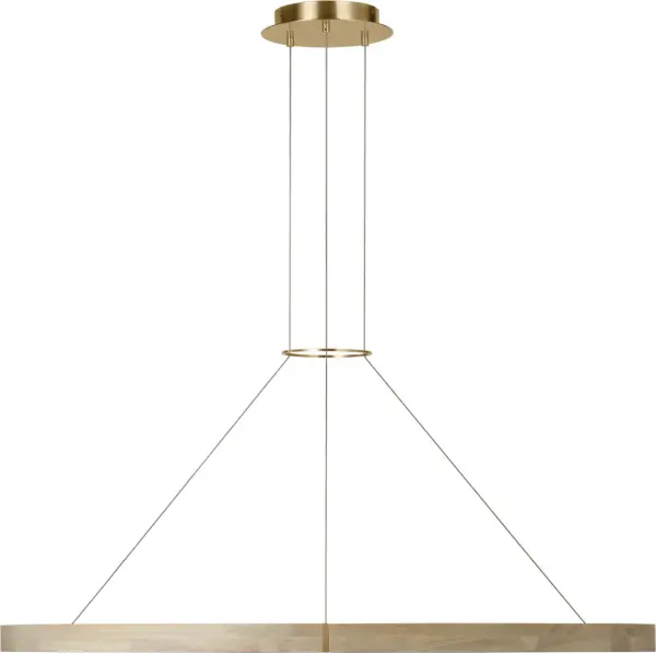 Ashok 49" Chandelier in Hand-Rubbed Antique Brass - Image 3