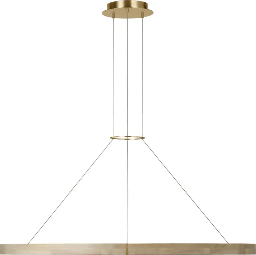 Ashok 49" Chandelier in Hand-Rubbed Antique Brass - Image 3