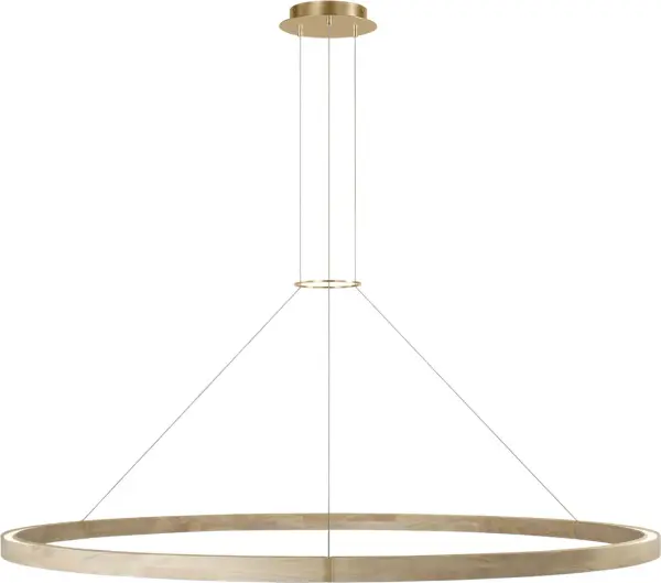 Ashok 65" Chandelier in Hand-Rubbed Antique Brass - Image 1