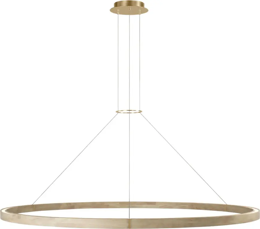 Ashok 65" Chandelier in Hand-Rubbed Antique Brass - Image 1