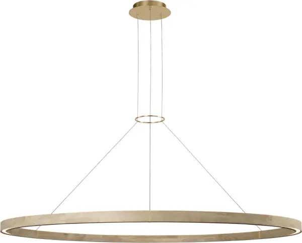 Ashok 65" Chandelier in Hand-Rubbed Antique Brass - Image 2