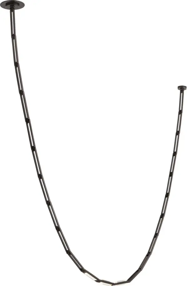 The Catena 118 Link Chandelier transforms lighting into architectural art with its precision-engineered modular chain system. Each solid metal link creates dramatic sculptural continuity while housing integrated wiring.