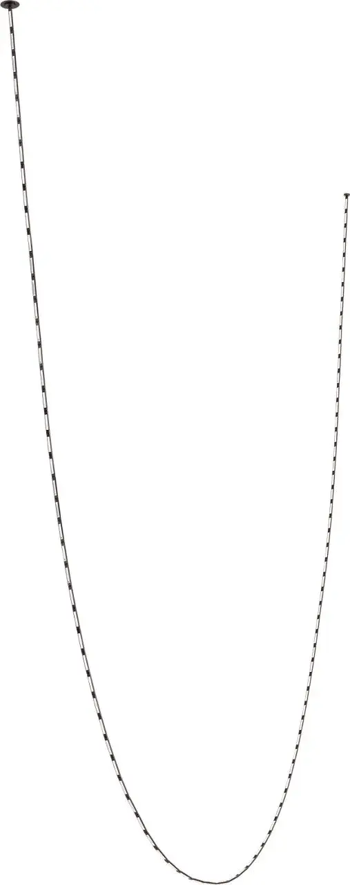 The Catena 482 combines jewelry-like faceted crystals with innovative LED technology in a dramatic 48-inch design. Its screwless brass construction and chain-link inspired silhouette create an artistic statement piece.