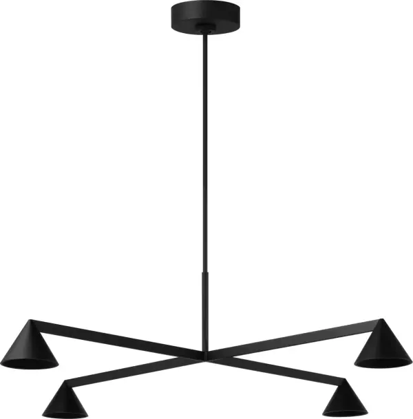Midrand 37" Chandelier in Nightshade Black - Image 1