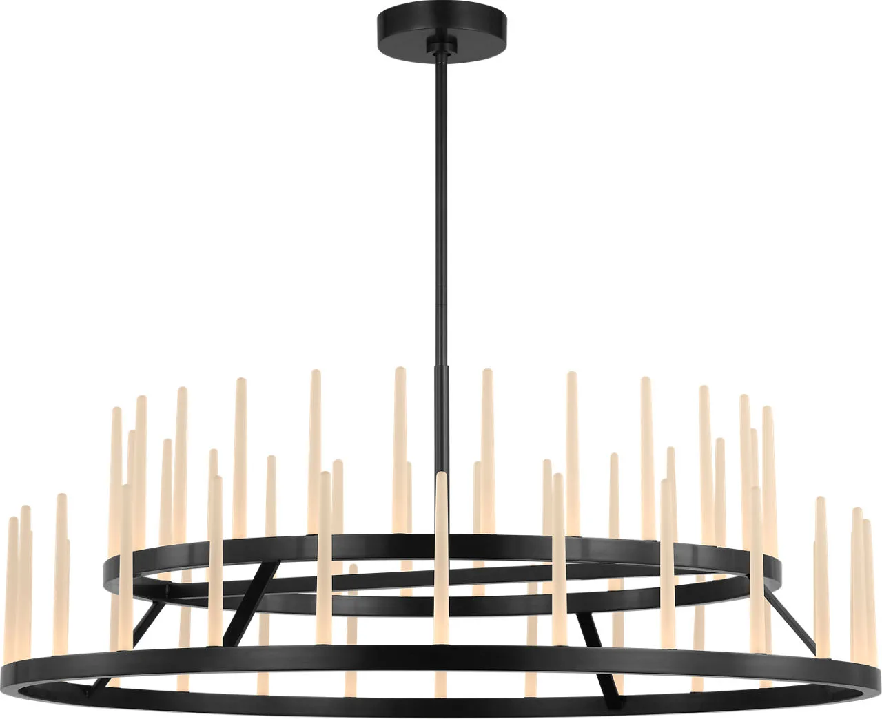 Sagrada 49" Two-Tier Chandelier in Bronze