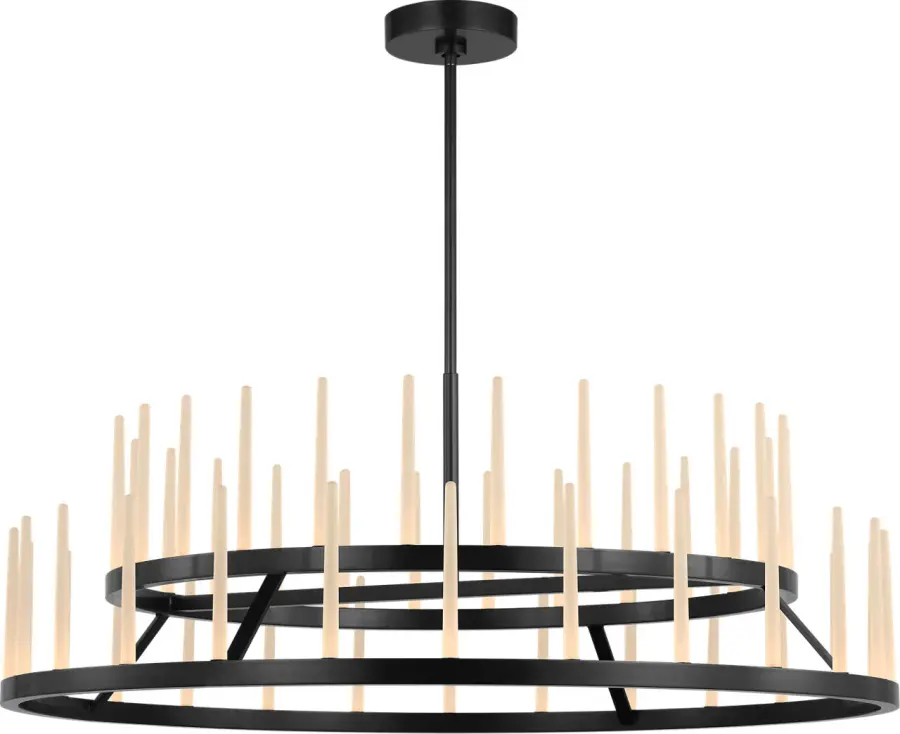 Sagrada 49" Two-Tier Chandelier in Bronze - Image 1