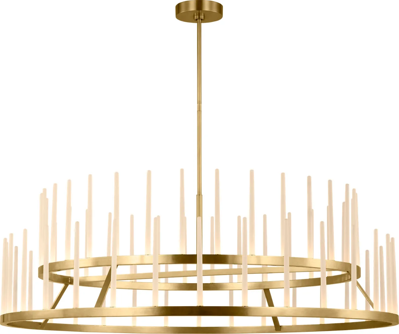Sagrada 60" Two-Tier Chandelier in Hand-Rubbed Antique Brass