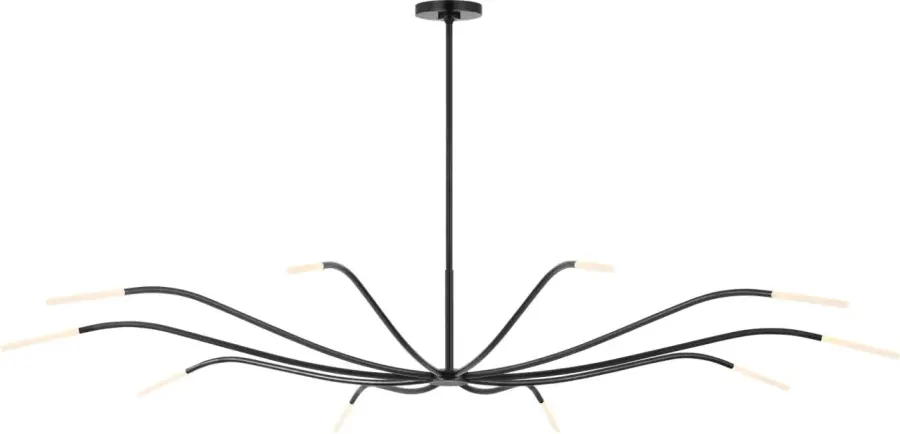 Lajos 67" Chandelier in Bronze - Image 3