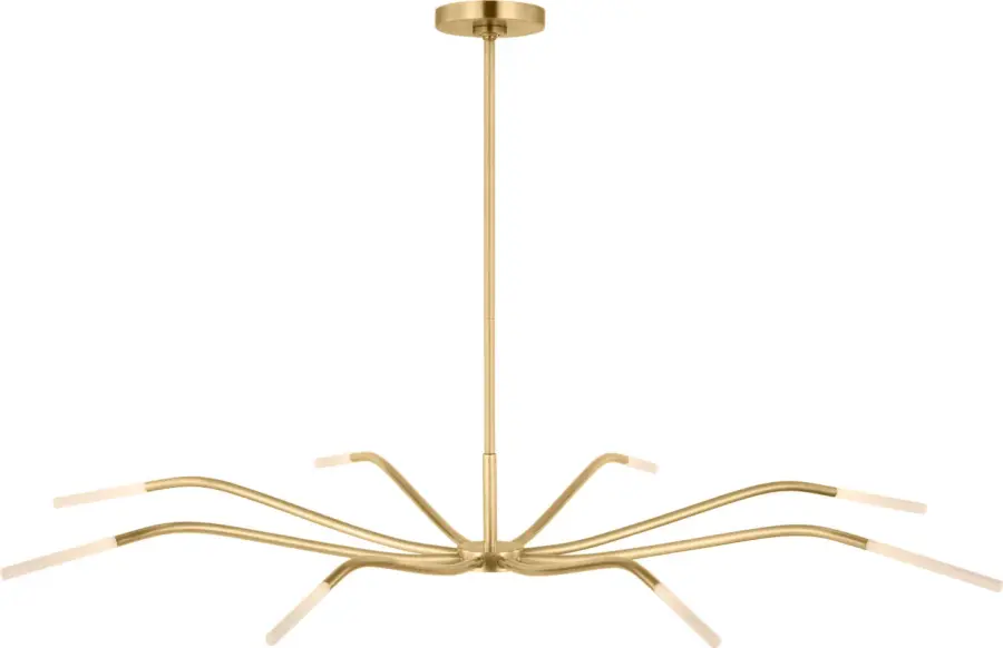 Lajos 50" Chandelier in Hand-Rubbed Antique Brass - Image 4