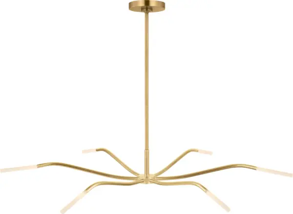Lajos 39" Chandelier in Hand-Rubbed Antique Brass - Image 1