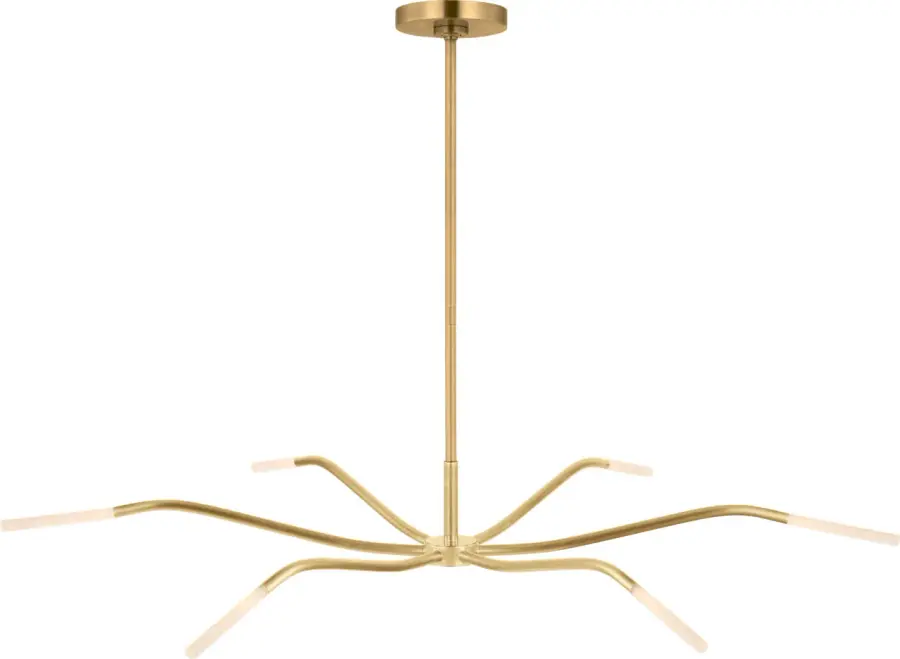 Lajos 39" Chandelier in Hand-Rubbed Antique Brass - Image 1