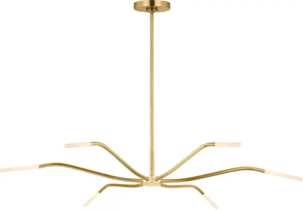 Lajos 39" Chandelier in Hand-Rubbed Antique Brass - Image 3