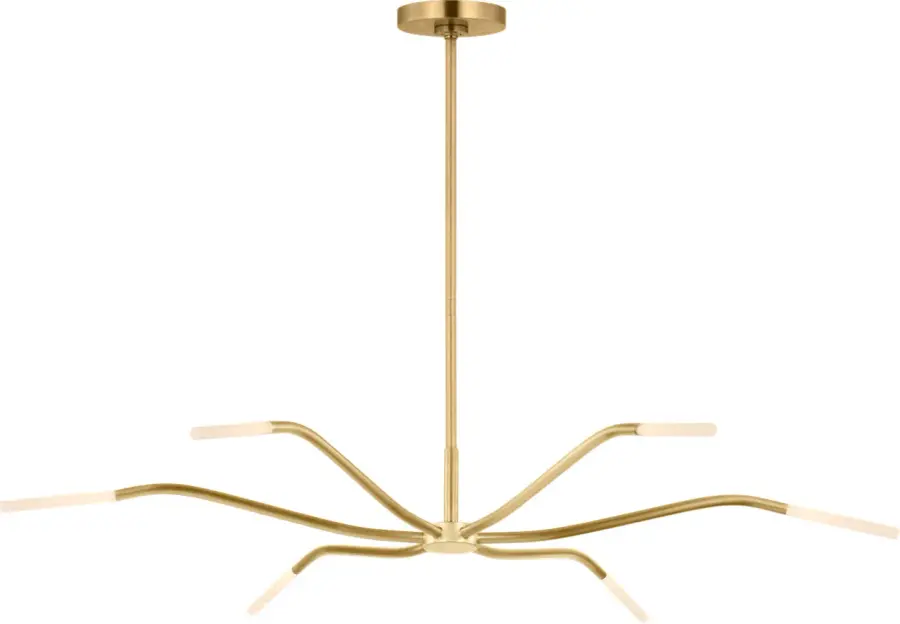Lajos 39" Chandelier in Hand-Rubbed Antique Brass - Image 3