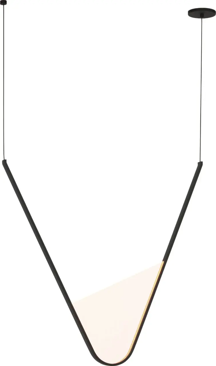 Mizu 33" Chandelier in Nightshade Black - Image 1