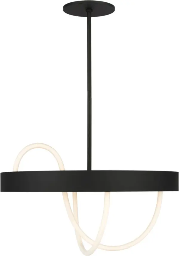 The Uneri 28" Chandelier combines architectural precision with organic texture through its woven cotton rope design and integrated LED system. Perfect for intimate dining spaces, it delivers continuous warm light in a compact, contemporary form.