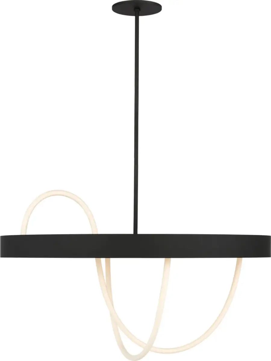 Uneri 38" Chandelier in Nightshade Black - Image 1