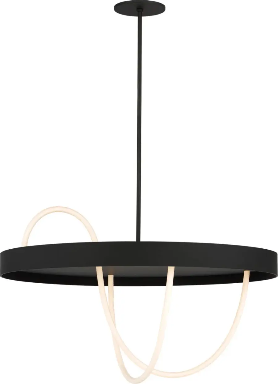 Uneri 38" Chandelier in Nightshade Black - Image 2