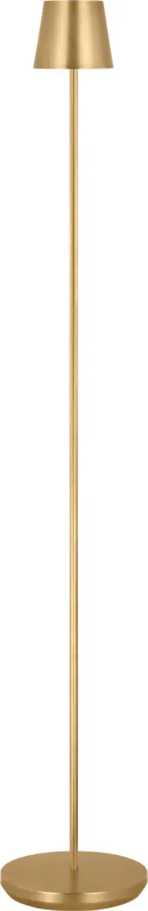 Nevis Medium Rechargeable Floor Lamp in Hand-Rubbed Antique Brass - Image 1