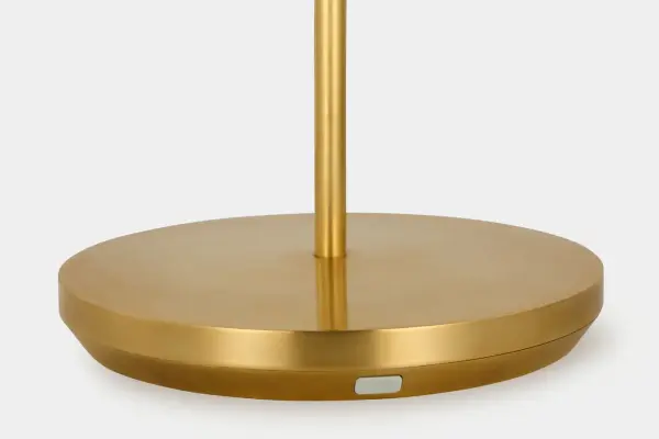 Nevis Medium Rechargeable Floor Lamp in Hand-Rubbed Antique Brass - Image 4