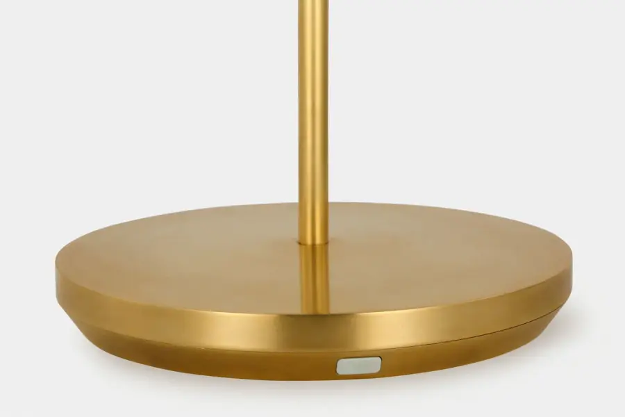 Nevis Medium Rechargeable Floor Lamp in Hand-Rubbed Antique Brass - Image 4