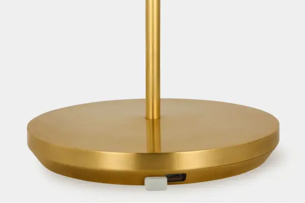 Nevis Medium Rechargeable Floor Lamp in Hand-Rubbed Antique Brass - Image 6