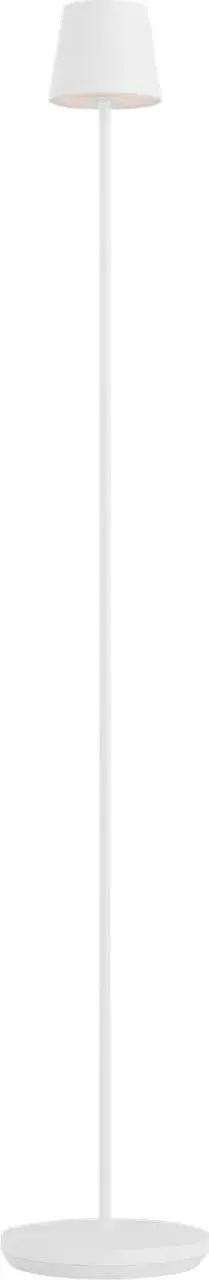 The Nevis Medium Floor Lamp combines portability with sophisticated design. Its rechargeable battery eliminates cord clutter, while the matte white finish and warm 2700K light create inviting ambiance anywhere. - alternate view