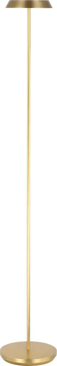 The Tepa Medium Floor Lamp combines portability with refined style in a hand-rubbed antique brass finish. Its rechargeable design offers cordless convenience for both indoor and outdoor spaces, while 2700K warm light creates inviting ambiance.