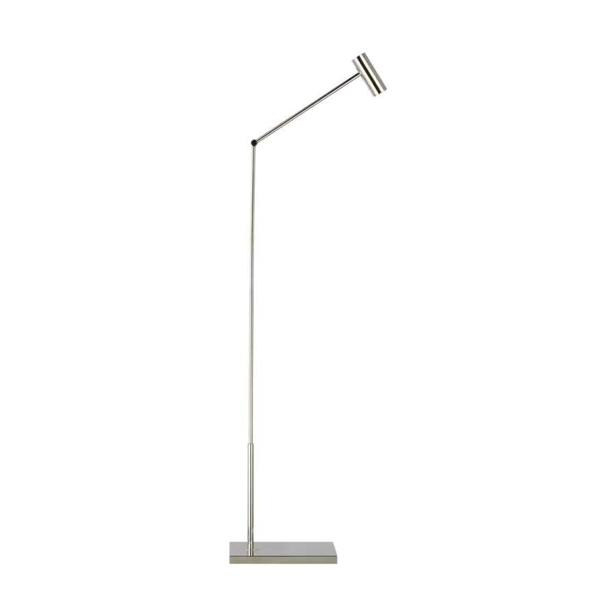 Ponte Small Floor Lamp in Polished Nickel - Image 1