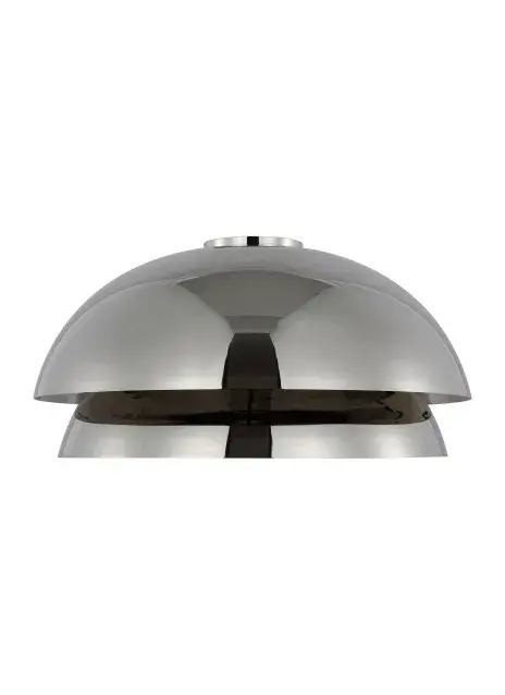 Shanti LED Flush Mount in Polished Nickel