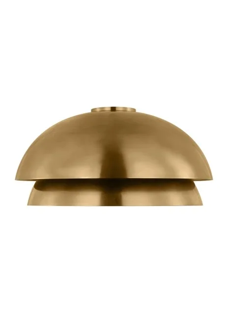 Shanti LED Flush Mount in Natural Brass