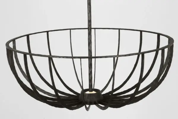 Statement Semi-Flush with Warm LED Lighting and Industrial Elegance - Image 3