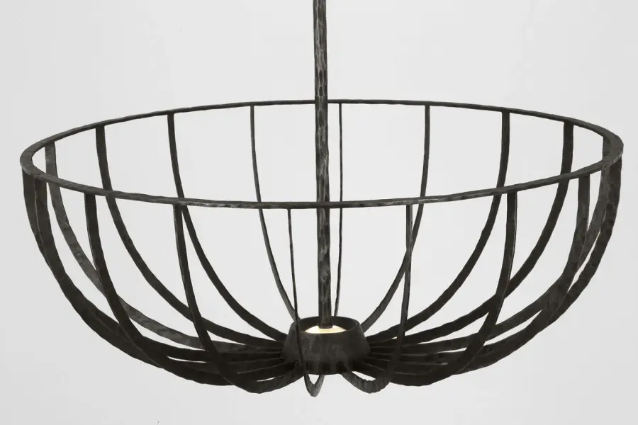 Statement Semi-Flush with Warm LED Lighting and Industrial Elegance - Image 3