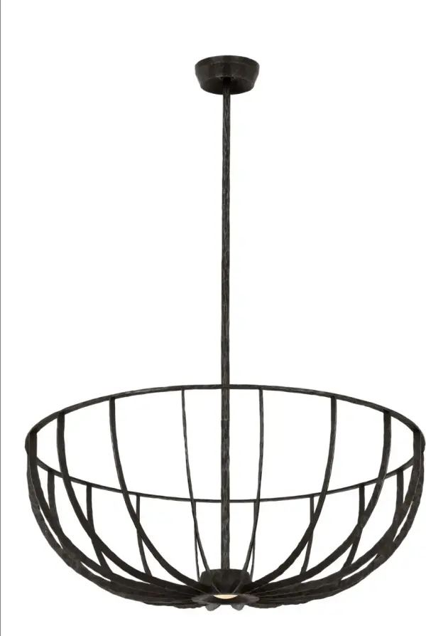 Statement Semi-Flush with Warm LED Lighting and Industrial Elegance - Image 4