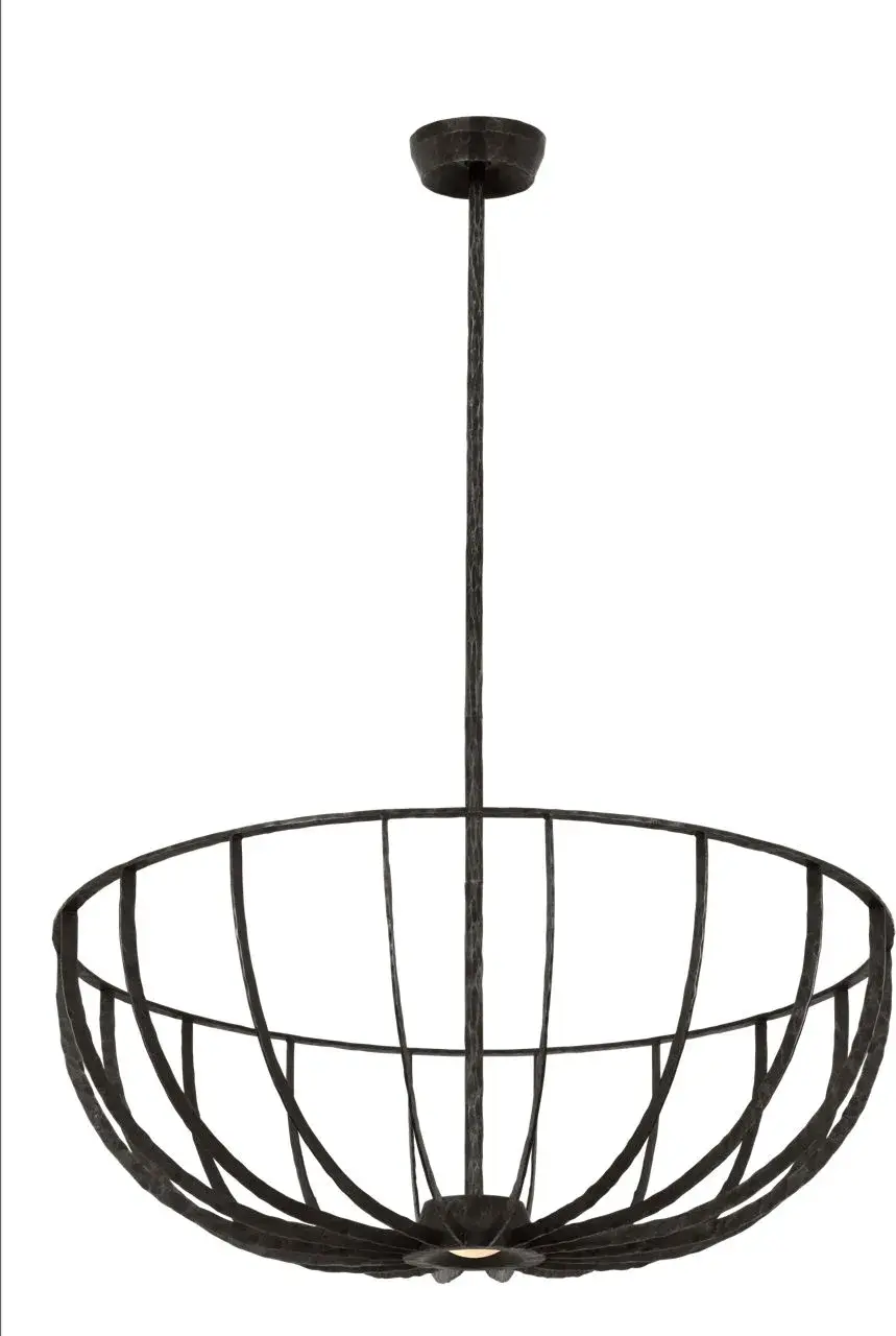 Statement Semi-Flush with Warm LED Lighting and Industrial Elegance - Image 4