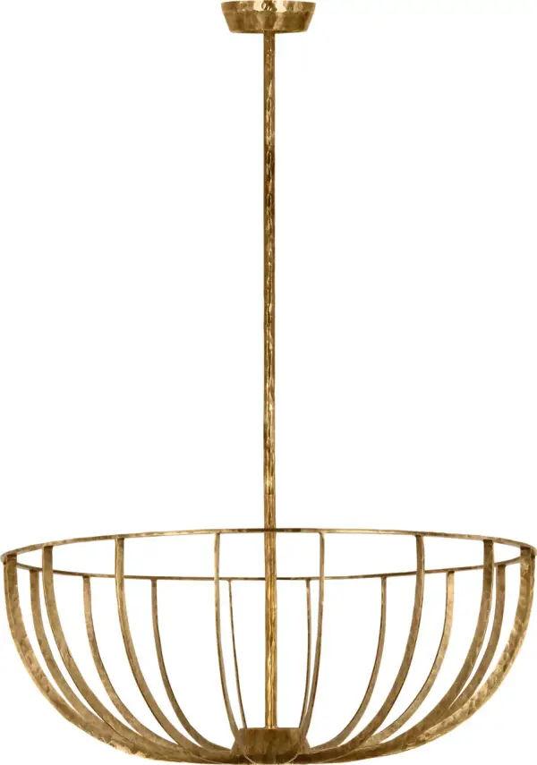 Sanchi X-Large Semi Flush Mount in Polished Antique Brass - Image 2
