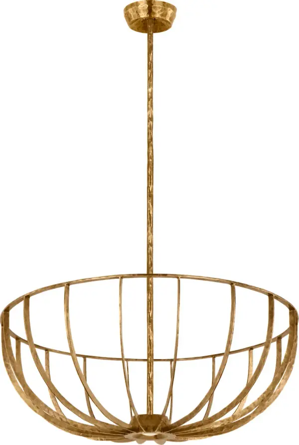 Sanchi X-Large Semi Flush Mount in Polished Antique Brass - Image 5