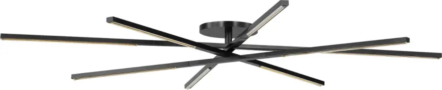 Cityscape X-Grande Flush Mount in Clear Crystal Bronze - Image 1