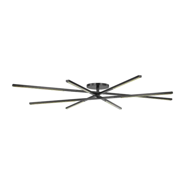 The Cityscape X-Grande delivers dramatic crystal elegance in a flush mount design, perfect for spaces with standard ceiling heights that demand statement lighting. High-quality 2700K 90 CRI LED ensures warm, color-accurate illumination. - alternate view