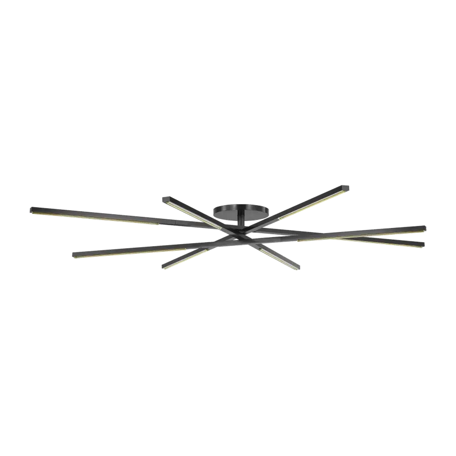 Cityscape X-Grande Flush Mount in Clear Crystal Bronze - Image 2