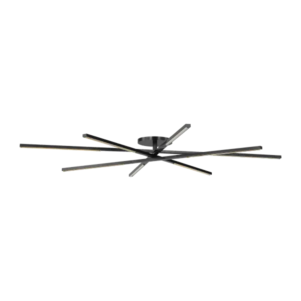 Cityscape X-Grande Flush Mount in Clear Crystal Bronze - Image 4