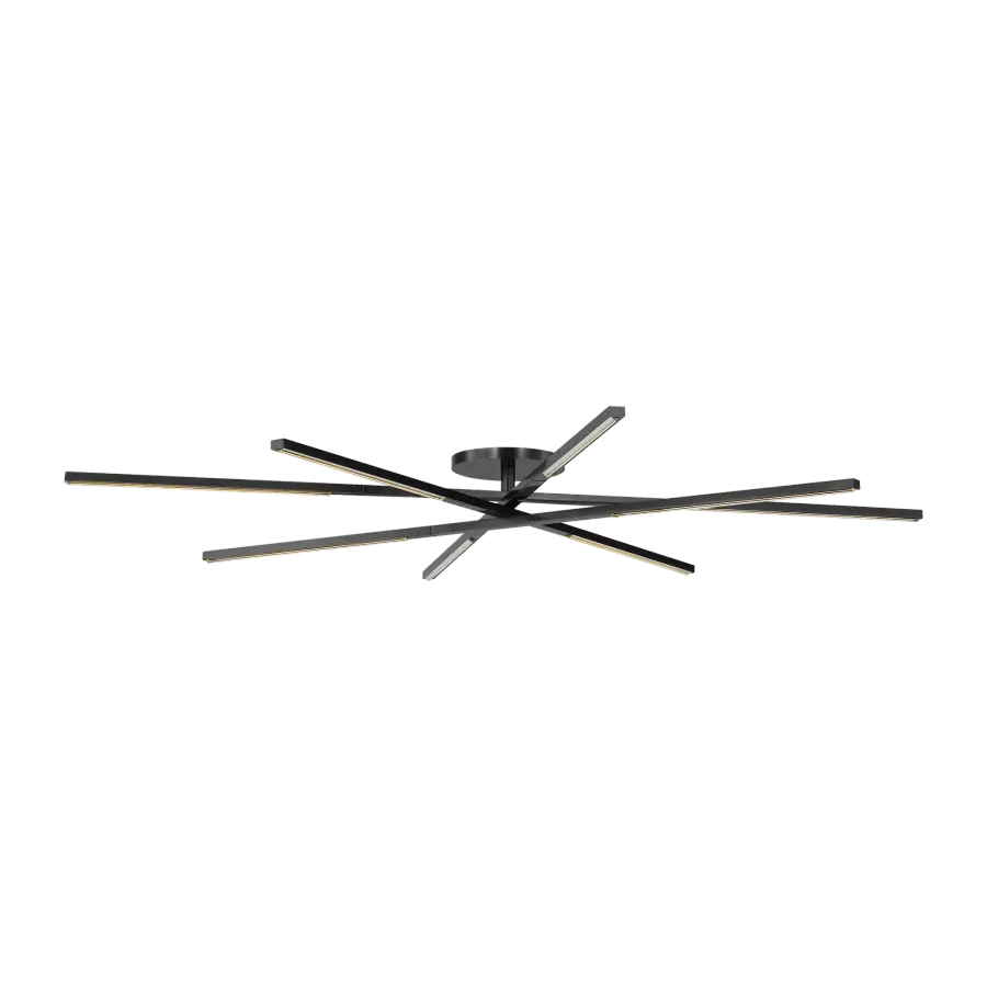 Cityscape X-Grande Flush Mount in Clear Crystal Bronze - Image 4