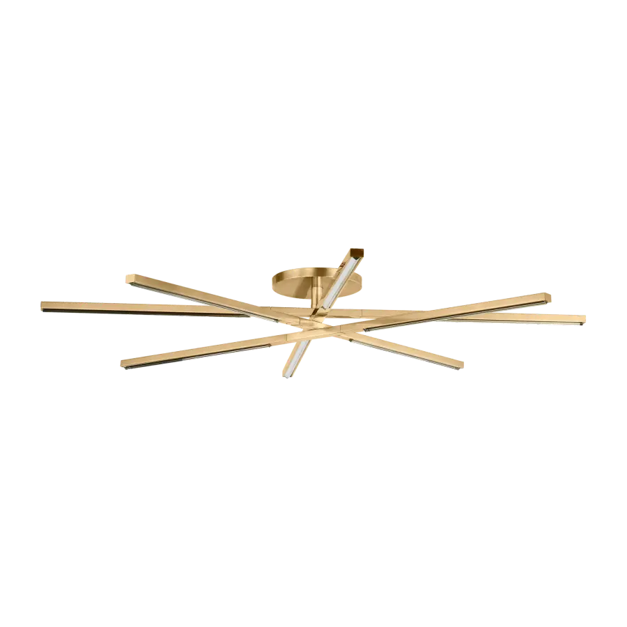 Cityscape X-Grande Flush Mount in Hand-Rubbed Antique Brass - Image 3