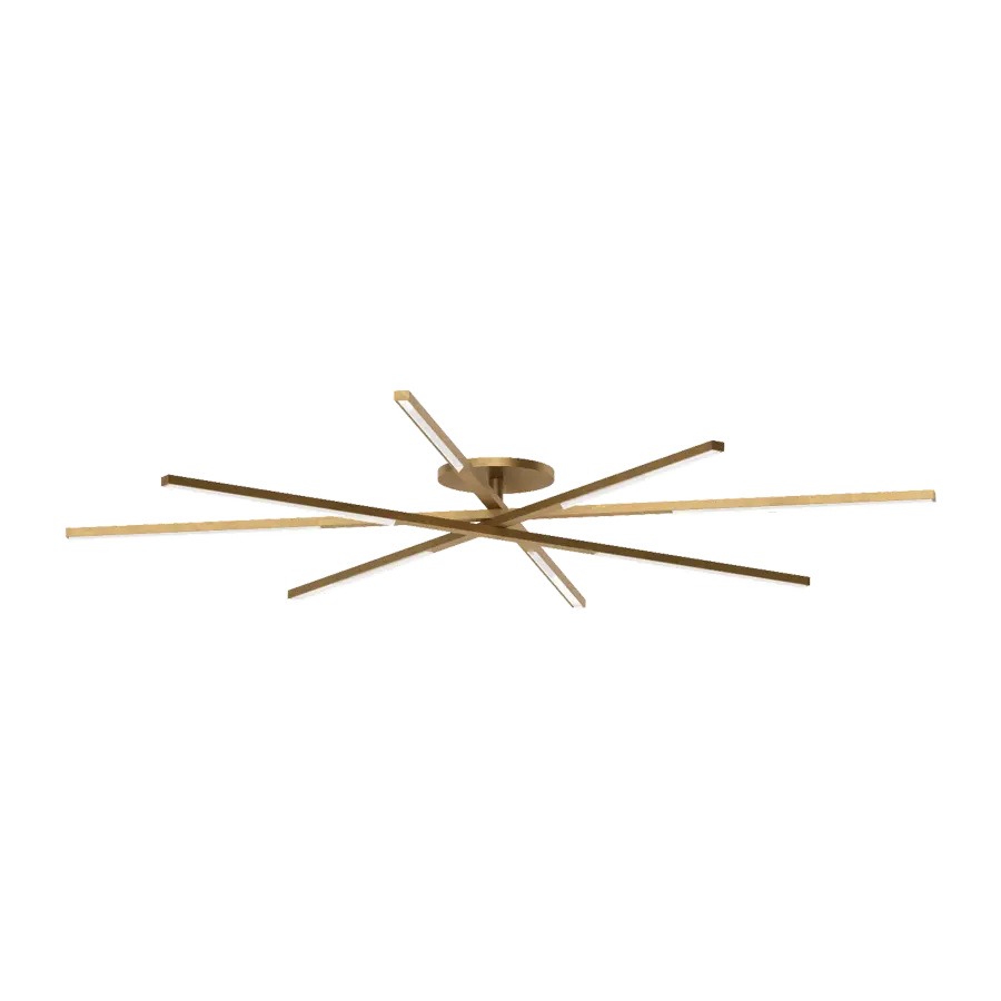 Cityscape Grande Flush Mount in Hand-Rubbed Antique Brass - Image 1